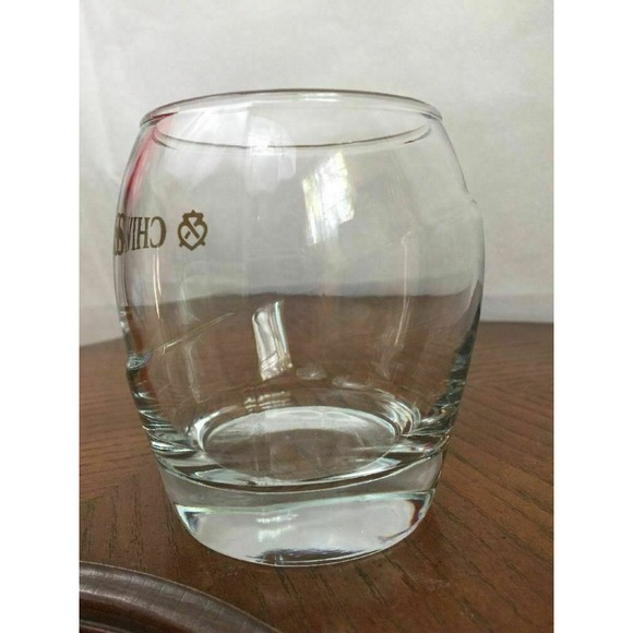 Chivas Regal Lowball Glass Round Tumbler Heavy Base Gold Logo Scotch Whiskey - Picture 6 of 9